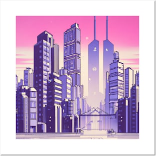 Retro Big City Posters and Art